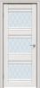 Межкомнатная Дверь Triadoors Царговая Luxury 595 ПО Лиственница Белая со Стеклом Ромб / Триадорс