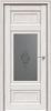 Межкомнатная Дверь Triadoors Царговая Luxury 589 ПО Лиственница Белая со Стеклом Сатин Графит Лак Прозрачный / Триадорс