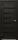 Межкомнатная Дверь Triadoors Царговая Luxury 583 ПО Тёмный Орех со Стеклом Лакобель Черный / Триадорс