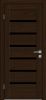 Межкомнатная Дверь Triadoors Царговая Luxury 583 ПО Бренди со Стеклом Лакобель Черный / Триадорс
