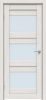 Межкомнатная Дверь Triadoors Царговая Luxury 580 ПО Лиственница Белая со Стеклом Сатинат / Триадорс