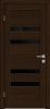 Межкомнатная Дверь Triadoors Царговая Luxury 578 ПО Бренди со Стеклом Лакобель Черный / Триадорс