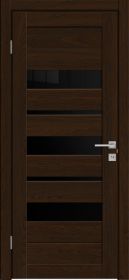 Межкомнатная Дверь Triadoors Царговая Luxury 576 ПО Бренди со Стеклом Лакобель Черный / Триадорс