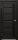 Межкомнатная Дверь Triadoors Царговая Luxury 574 ПО Тёмный Орех со Стеклом Лакобель Черный / Триадорс