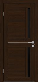Межкомнатная Дверь Triadoors Царговая Luxury 562 ПО Бренди со Стеклом Лакобель Чёрный/ Триадорс
