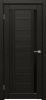 Межкомнатная Дверь Triadoors Царговая Luxury 556 ПО Тёмный Орех со Стеклом Лакобель Черный / Триадорс