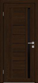 Межкомнатная Дверь Triadoors Царговая Luxury 556 ПО Бренди со Стеклом Лакобель Черный / Триадорс