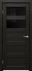 Межкомнатная Дверь Triadoors Царговая Luxury 541 ПО Тёмный Орех со Стеклом Лакобель Чёрный / Триадорс