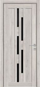 Межкомнатная Дверь Triadoors Царговая Luxury 537 ПО Лагуна со Стеклом Лакобель Чёрный / Триадорс