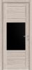 Межкомнатная Дверь Triadoors Царговая Luxury 530 ПО Капучино со Стеклом Лакобель Чёрный / Триадорс