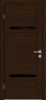 Межкомнатная Дверь Triadoors Царговая Luxury 525 ПО Бренди со Стеклом Лакобель Чёрный / Триадорс