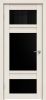 Межкомнатная Дверь Triadoors Царговая Future 527 ПО Дуб Серена Керамика  со Стеклом Лакобель Чёрный / Триадорс