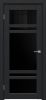Межкомнатная Дверь Triadoors Царговая Future 524 ПО Дуб Серена Графит со Стеклом Лакобель Чёрный / Триадорс