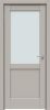 Межкомнатная Дверь Triadoors Царговая Concept 597 ПО Шелл Грей со Стеклом Сатинат / Триадорс
