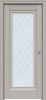 Межкомнатная Дверь Triadoors Царговая Concept 591 ПО Шелл Грей со Стеклом Ромб / Триадорс