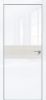 Дверь Каркасно-Щитовая Triadoors Gloss Белый Глянец 707 ПО Без Стекла с Декором Дуб Патина Золото / Триадорс