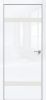 Дверь Каркасно-Щитовая Triadoors Gloss Белый Глянец 704 ПО Без Стекла с Декором Белоснежно-Матовый / Триадорс
