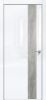 Дверь Каркасно-Щитовая Triadoors Gloss Белый Глянец 703 ПО Без Стекла с Декором Дуб Винчестер Серый / Триадорс