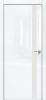 Дверь Каркасно-Щитовая Triadoors Gloss Белый Глянец 702 ПО Без Стекла с Декором Белоснежно-Матовый / Триадорс