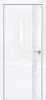 Дверь Каркасно-Щитовая Triadoors Gloss Белый Глянец 702 ПО Без Стекла с Декором Дуб Патина Серый / Триадорс
