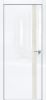 Дверь Каркасно-Щитовая Triadoors Gloss Белый Глянец 702 ПО Без Стекла с Декором Дуб Патина Золото / Триадорс