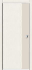 Дверь Каркасно-Щитовая Triadoors Modern Мелинга Белая 708 ПО Без Стекла с Декором Магнолия / Триадорс