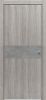 Дверь Каркасно-Щитовая Triadoors Modern Лиственница Серая 707 ПО Без Стекла с Декором Бетон Темно-Серый / Триадорс