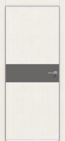 Дверь Каркасно-Щитовая Triadoors Modern Мелинга Белая 707 ПО Без Стекла с Декором Медиум Грей / Триадорс