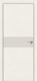 Дверь Каркасно-Щитовая Triadoors Modern Мелинга Белая 707 ПО Без Стекла с Декором Лайт Грей / Триадорс