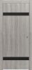 Дверь Каркасно-Щитовая Triadoors Modern Лиственница Серая 704 ПО Без Стекла с Декором Дуб Серена Графит / Триадорс