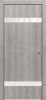 Дверь Каркасно-Щитовая Triadoors Modern Лиственница Серая 704 ПО со Стеклом Лакобель Белый / Триадорс