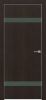 Дверь Каркасно-Щитовая Triadoors Modern Орех Макадамия 704 ПО Без Стекла с Декором Дарк Грин / Триадорс