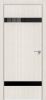 Дверь Каркасно-Щитовая Triadoors Modern Дуб Французский 704 ПО со Стеклом Лакобель Чёрный / Триадорс