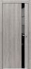Дверь Каркасно-Щитовая Triadoors Modern Лиственница Серая 702 ПО со Стеклом Лакобель Чёрный  / Триадорс