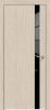 Дверь Каркасно-Щитовая Triadoors Modern Лиственница Кремовая 702 со Стеклом Лакобель Черный / Триадорс