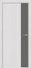 Дверь Каркасно-Щитовая Triadoors Future Дуб Серена Светло-Серый 708 ПО Без Стекла с Декором Медиум Грей / Триадорс
