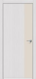 Дверь Каркасно-Щитовая Triadoors Future Дуб Серена Светло-Серый 708 ПО Без Стекла с Декором Магнолия / Триадорс