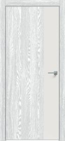 Дверь Каркасно-Щитовая Triadoors Future Дуб Патина Серый 708 ПО Без Стекла с Декором Белоснежно-Матовый / Триадорс