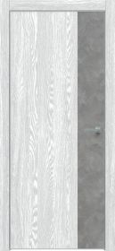 Дверь Каркасно-Щитовая Triadoors Future Дуб Патина Серый 708 ПО Без Стекла с Декором Бетон Темно-Серый / Триадорс