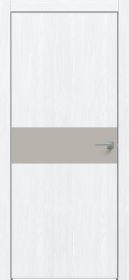 Дверь Каркасно-Щитовая Triadoors Future Дуб Серена Белый Кристалл 707 ПО Без Стекла с Декором Шелл Грей / Триадорс