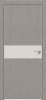 Дверь Каркасно-Щитовая Triadoors Future Дуб Серена Каменно-Серый 707 ПО Без Стекла с Декором Лайт Грей / Триадорс