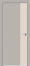 Межкомнатная Дверь Каркасно-Щитовая Triadoors Concept Шелл Грей 709 ПО Без Стекла с Декором Магнолия / Триадорс