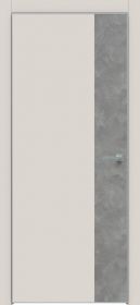 Межкомнатная Дверь Каркасно-Щитовая Triadoors Concept Лайт Грей 709 ПО Без Стекла с Декором Бетон Темно-Серый / Триадорс