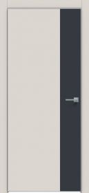 Межкомнатная Дверь Каркасно-Щитовая Triadoors Concept Лайт Грей 709 ПО Без Стекла с Декором Дарк Блю / Триадорс