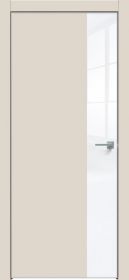 Межкомнатная Дверь Каркасно-Щитовая Triadoors Concept Магнолия 709 ПО Без Стекла с Декором Белый Глянец / Триадорс