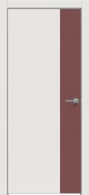 Межкомнатная Дверь Каркасно-Щитовая Triadoors Concept Белоснежно Матовая 709 ПО Без Стекла с Декором Лофт Ред / Триадорс