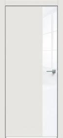Межкомнатная Дверь Каркасно-Щитовая Triadoors Concept Белоснежно Матовая 709 ПО Без Стекла с Декором Белый Глянец / Триадорс