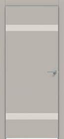 Межкомнатная Дверь Каркасно-Щитовая Triadoors Concept Шелл Грей 704 ПО Без Стекла с Декором Лайт Грей / Триадорс