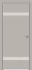 Межкомнатная Дверь Каркасно-Щитовая Triadoors Concept Шелл Грей 704 ПО Без Стекла с Декором Лайт Грей / Триадорс