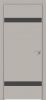 Межкомнатная Дверь Каркасно-Щитовая Triadoors Concept Шелл Грей 704 ПО Без Стекла с Декором Дарк Грей / Триадорс
